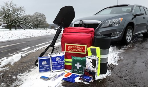 Keep safe with a Deluxe Winter Car Survival Kit