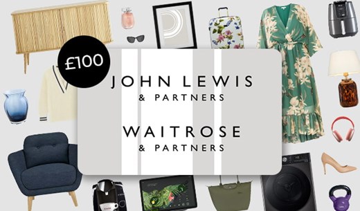 Enter to win a £100 John Lewis & Partners Gift Card