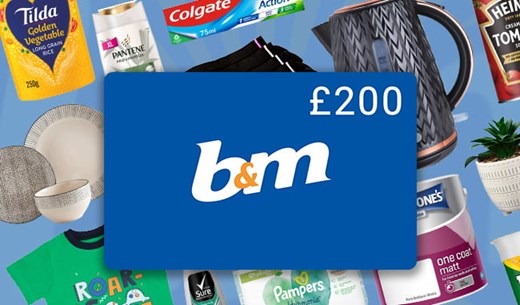 Win a £200 B&M Gift Card